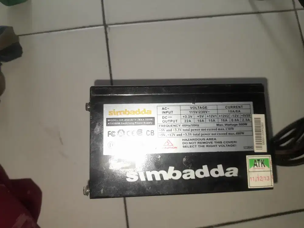 Power Supply SIMBADDA 500W