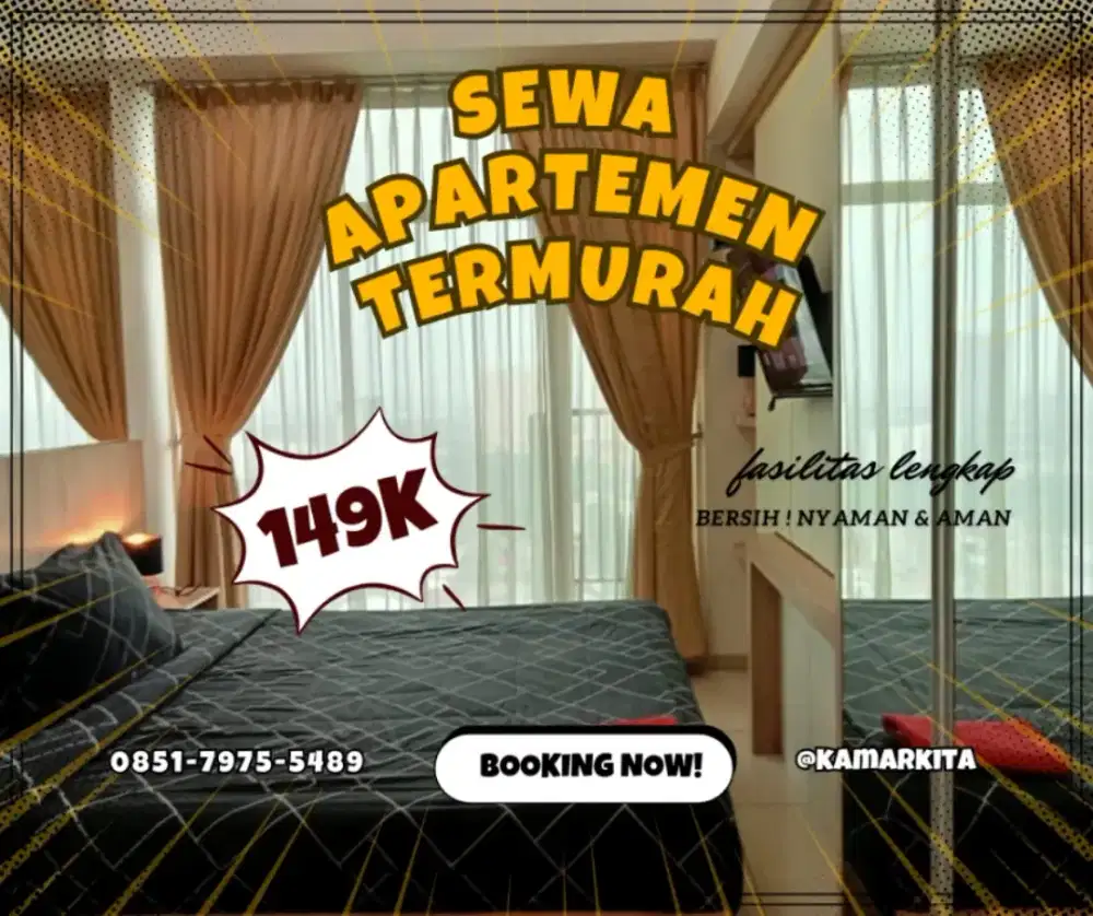 Sewa Apartemen Harian/Transit Jakarta Pusat GREEN PRAMUKA Termurah
