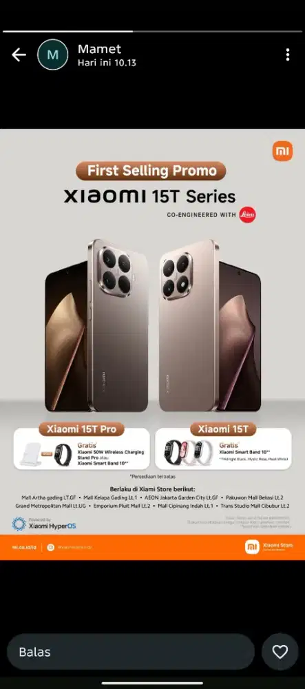 Segampang itu cicilan spesial promo Xiaomi 15 T Pro 512GB