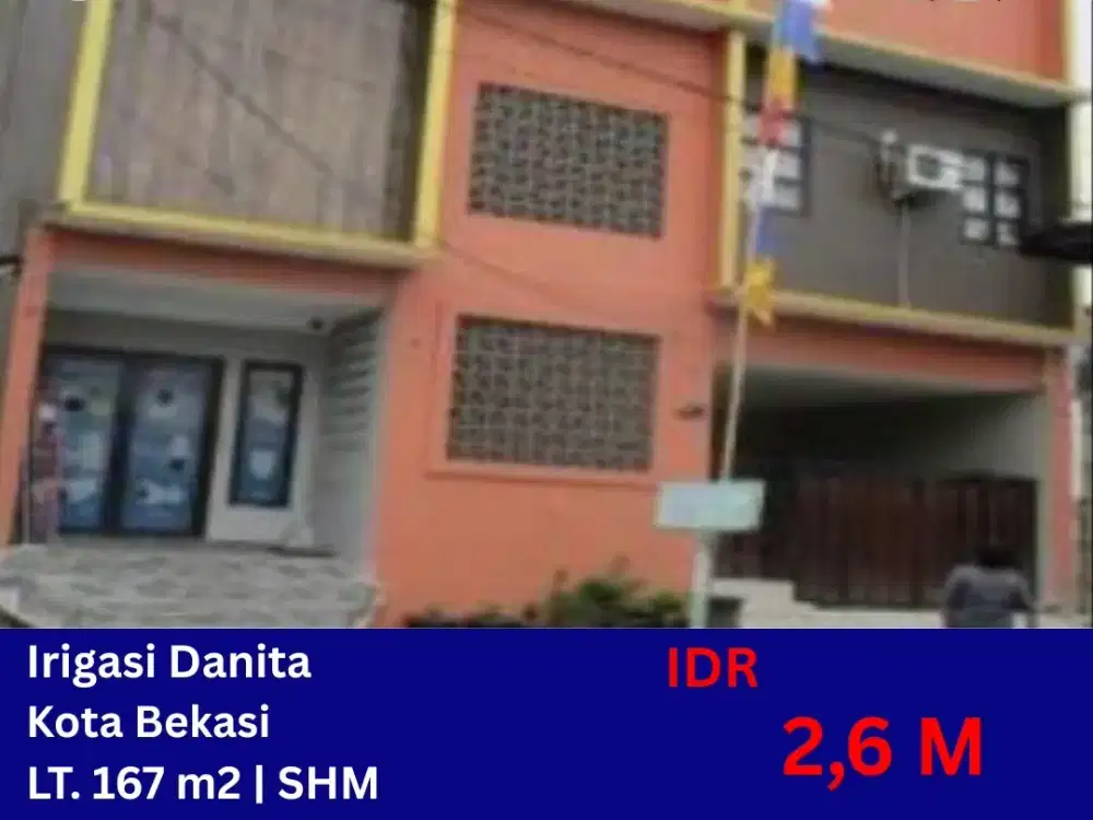 MBKS/AYD024 AYDA. rumah, perumahan Irigasi Danita, jl Irigasi Sekunder blok D9 no 5, kel Bekasi Jaya, kec Bekasi Timur, kota Bekasi, Jawa Barat