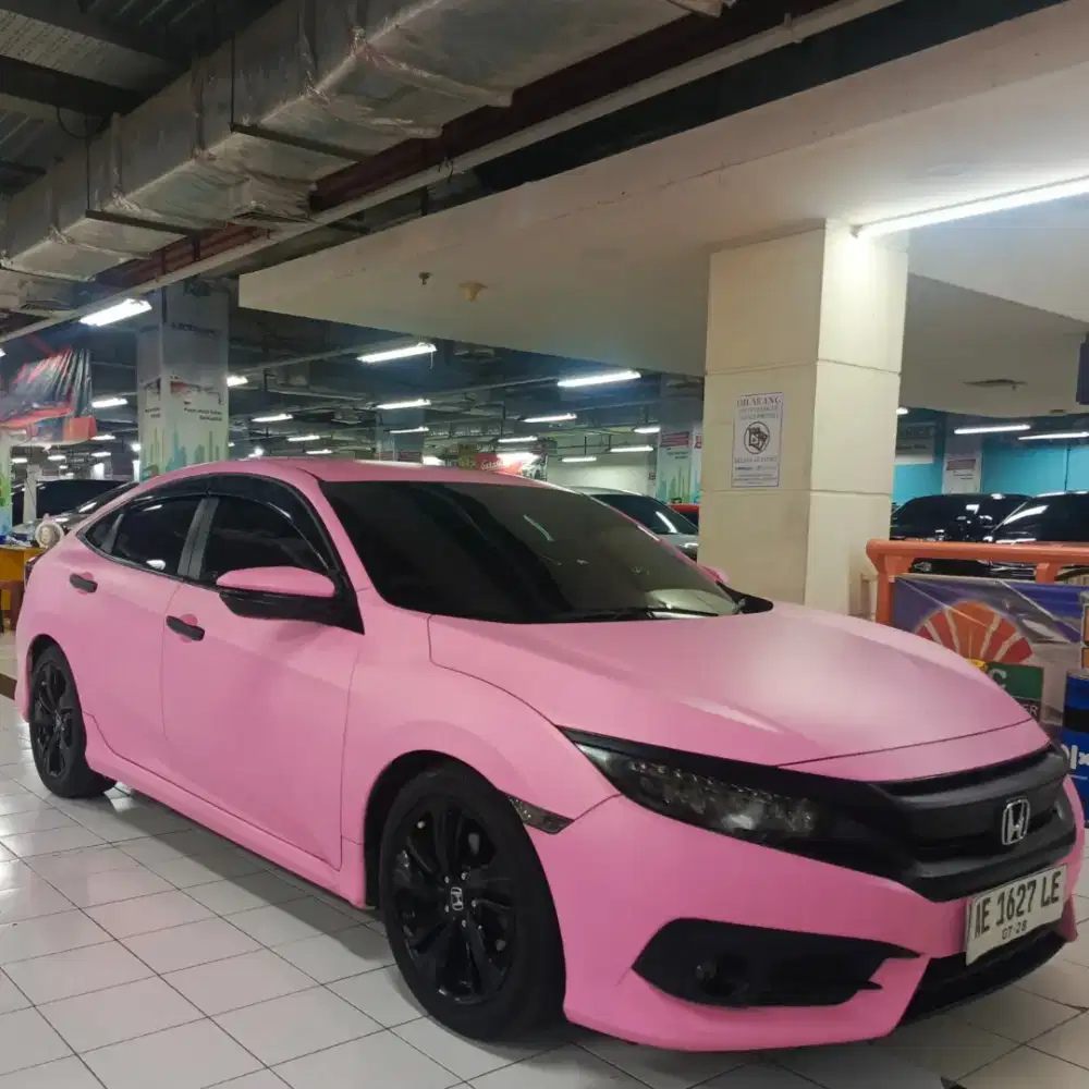 TDP 30 JT Honda Civic 1.5 TC ES Sedan AT 2018 NIK 2017 Putih Wrap Pink