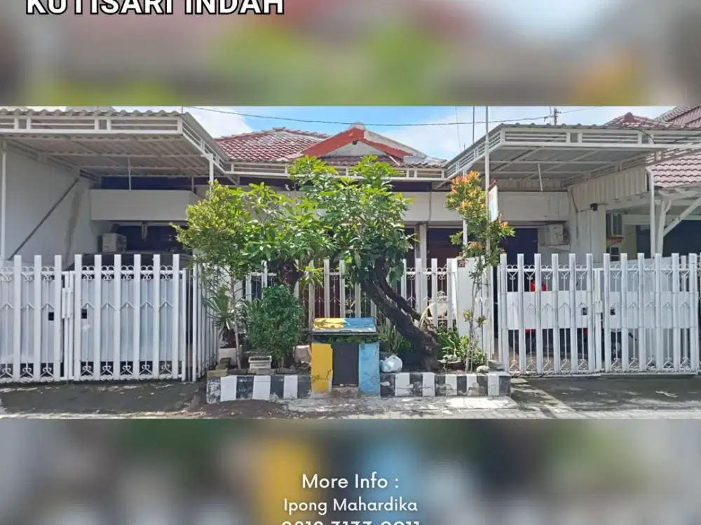 Dijual Rumah Surabaya di Kutisari Indah Utara Dekat Petra