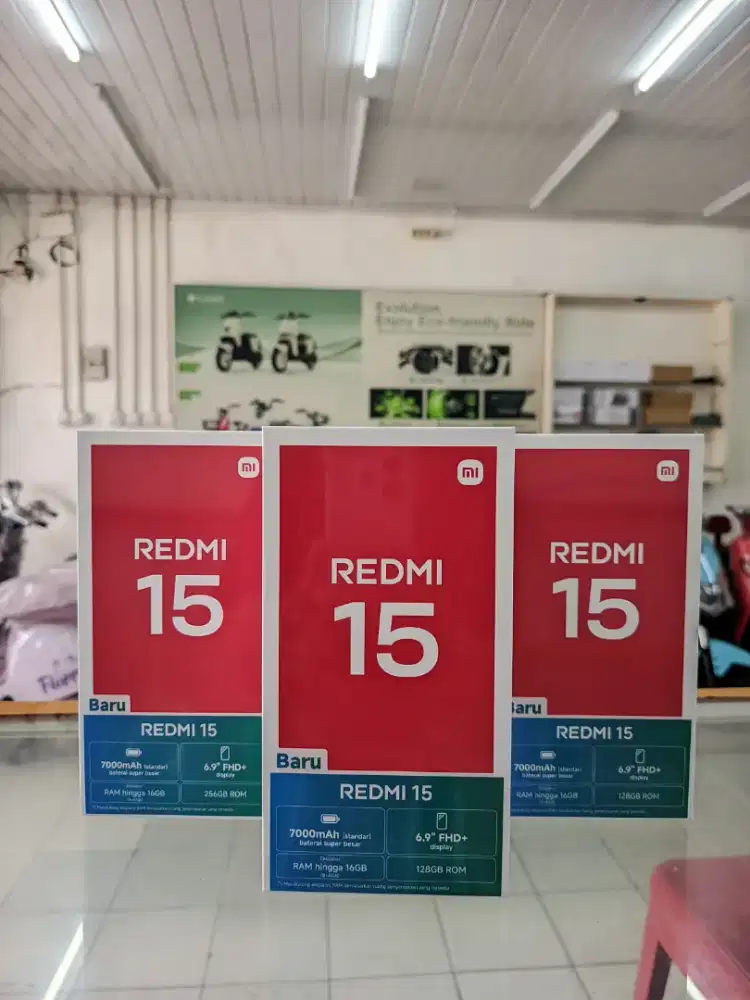 Redmi 15 8/256 GB turun harga promo termurah!!!