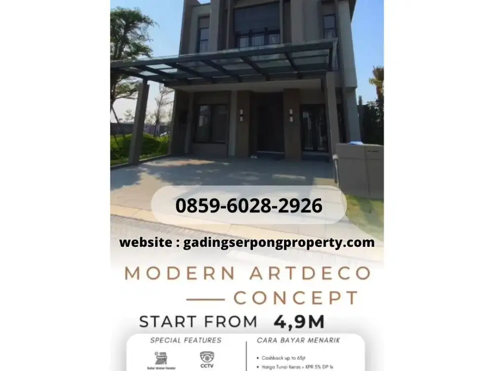 Fasilitas 10M harga Hanya 4MAN lokasi Gading Serpong GRAND PASADENA Residences