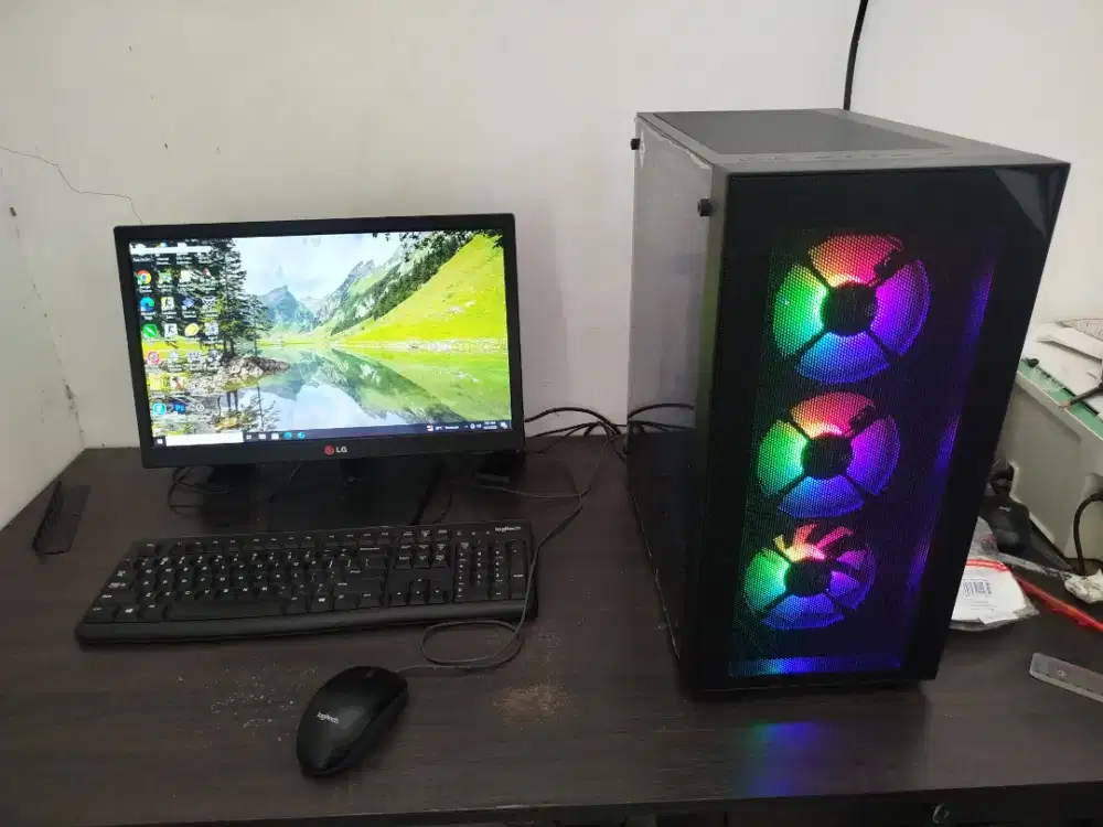 Komputer 1 set, CPU Gaming Intel i7 RAM 16 SSD NVME 128