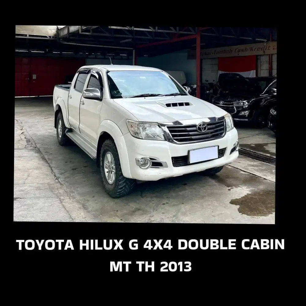 Toyota Hilux 2.4 G 4x4 Diesel MT Double Cabin
2013