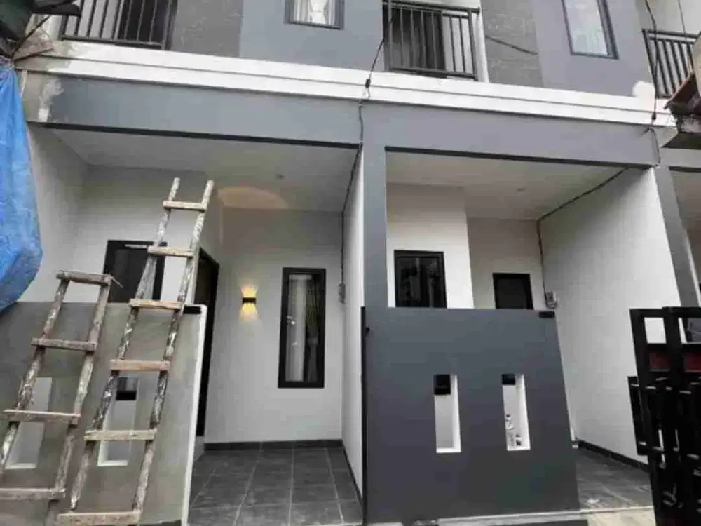 Rumah Baru Minimalis 2 Lantai Akses Motor Harga Termurah Di Batu Ampar Condet