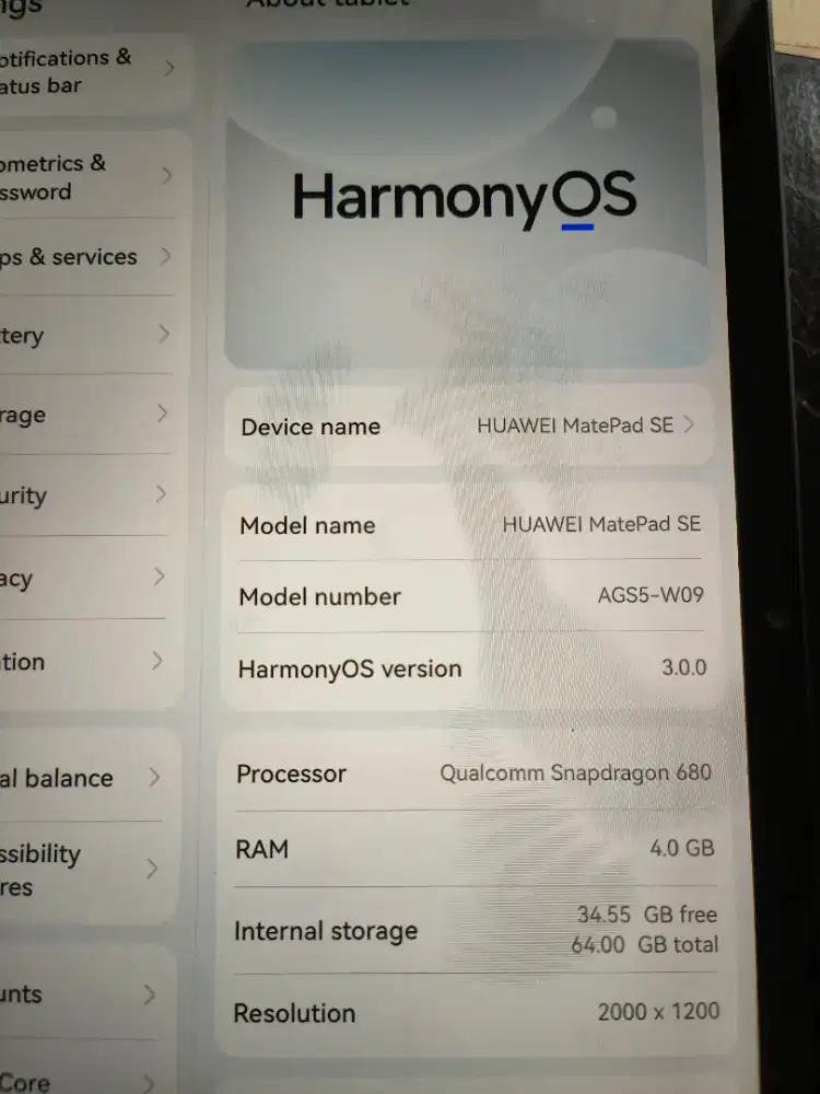 huawei matepad se 10.4 4/64gb