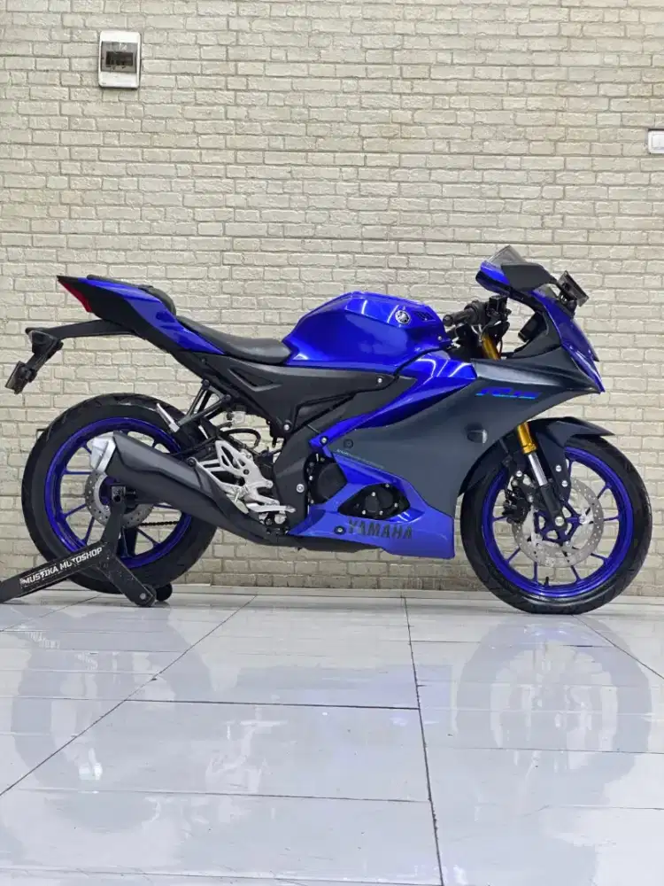 Perfect Condition!!Yamaha R15 V4 Blue Rice 2022 Plat Jatim-Mustika