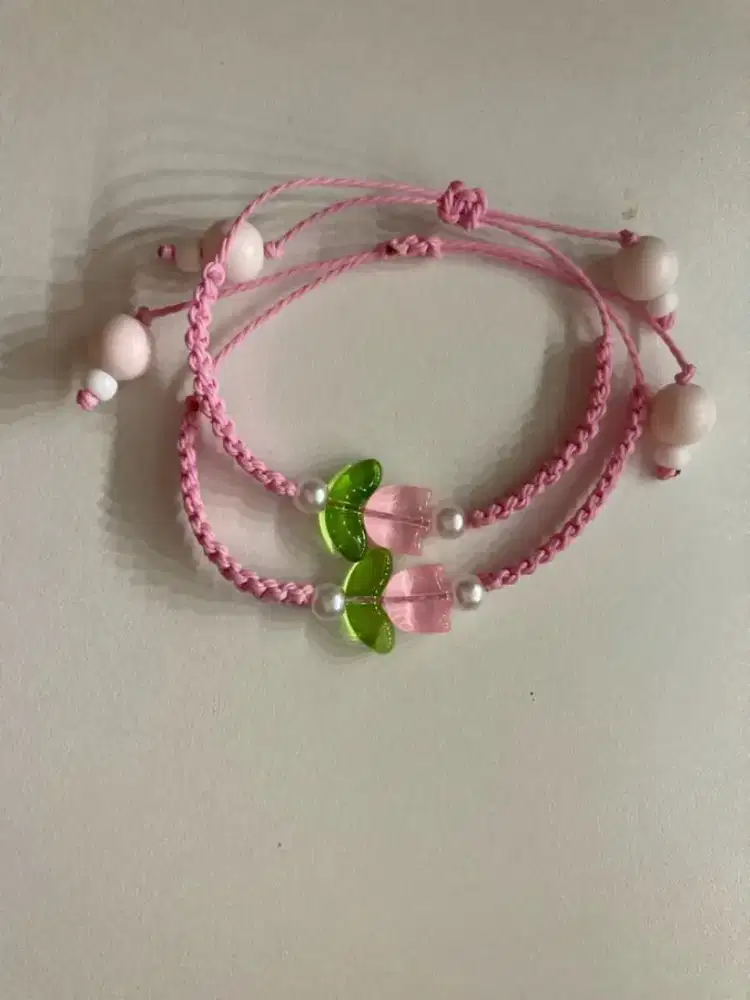 Gelang Rajut Bunga Tulip Couple