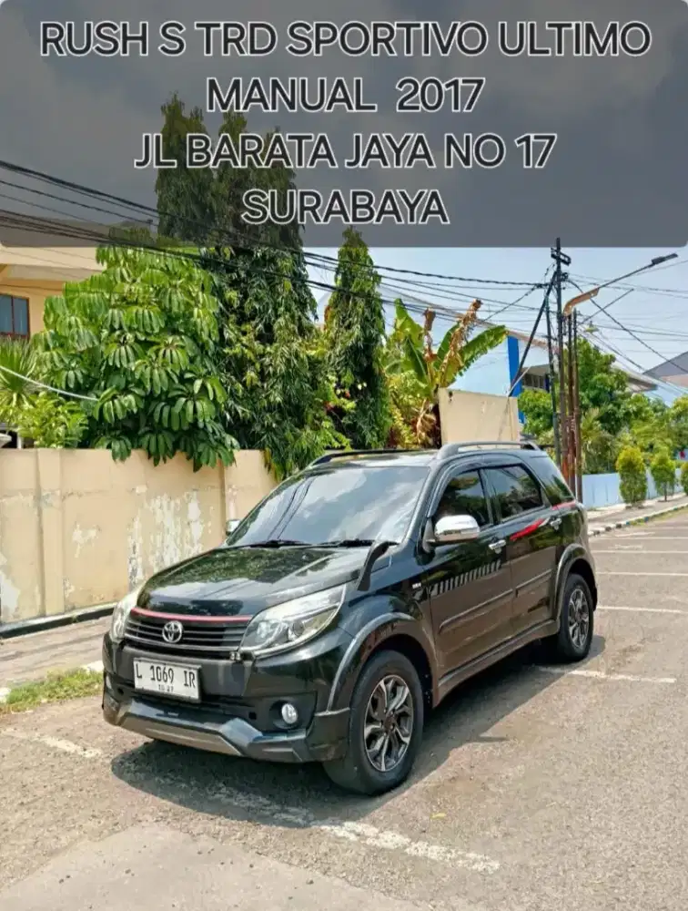 RUSH S TRD SPORTIVO ULTIMO 2017