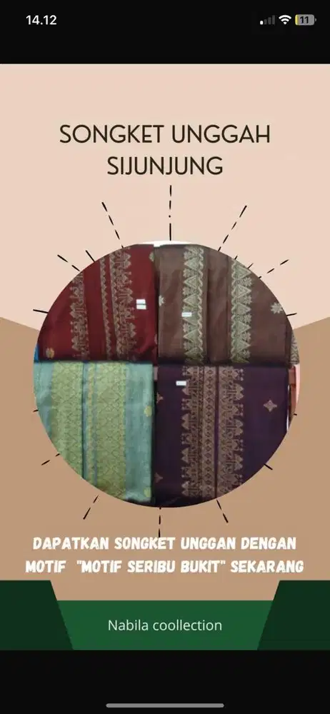 Songket Unggan 1000 bukit