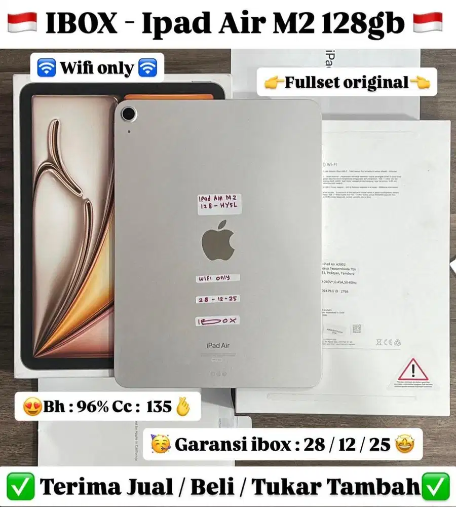 Ipad air m2 128gb 11 inch wifi only bisa di cicil 0%