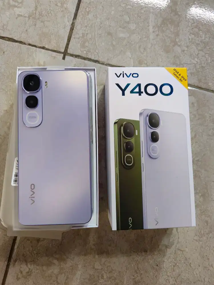 Vivo Y400 8/128 Purple Mulusss baru sebulan