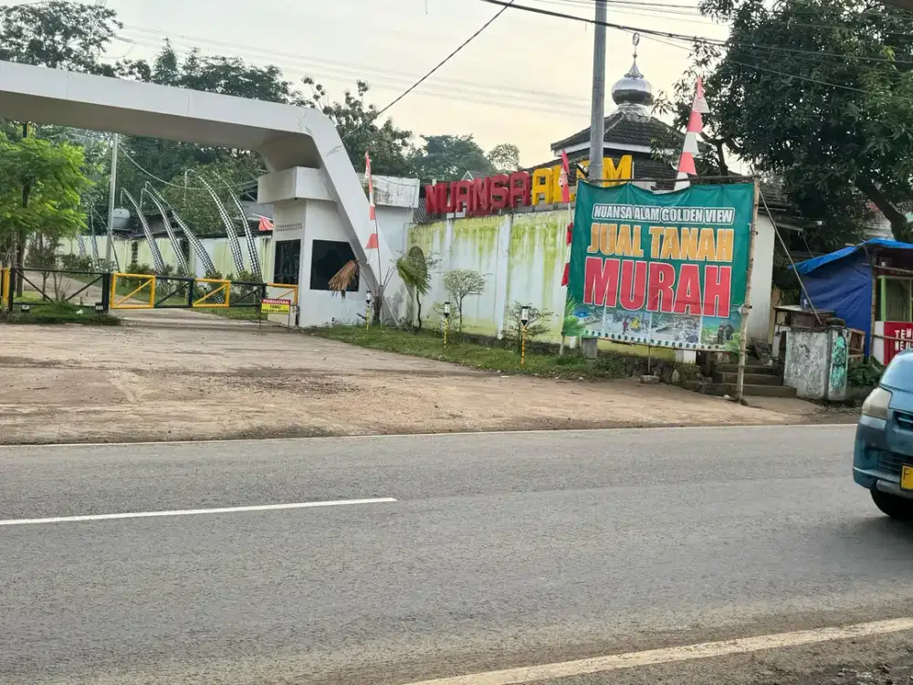 Jual Kavling murah bisa dibangun pinggir jalan raya legalitas aman