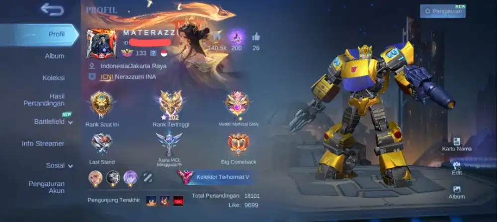 Akun Mobile legend