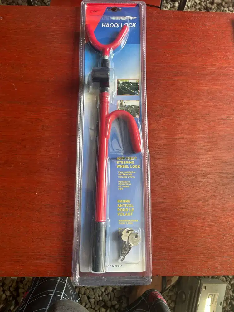 Kunci Pengaman Stir Mobil Cagak Safety Lock Car Baru