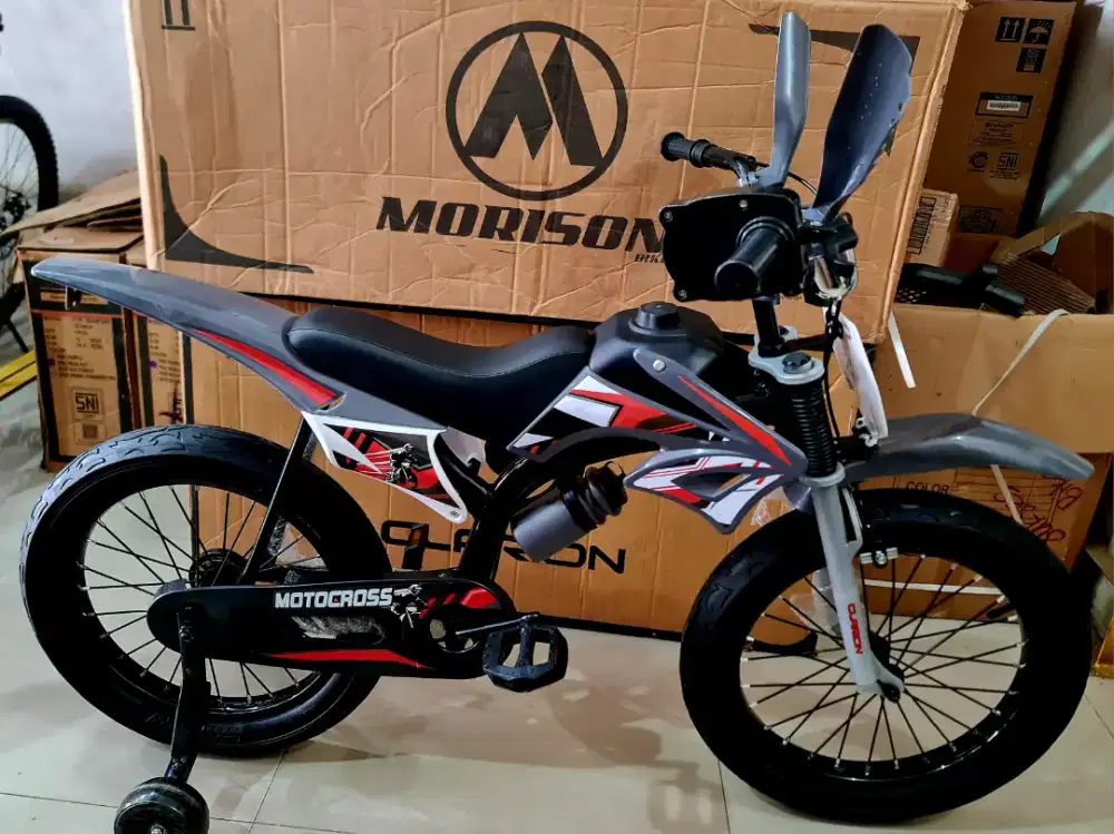 Sepeda Anak 18 Inch Laki-Laki Motor Cross Merk CLARION BY PACIFIC