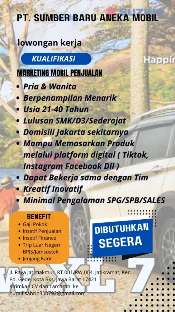 Loker Marketing Sales Spg Mobil