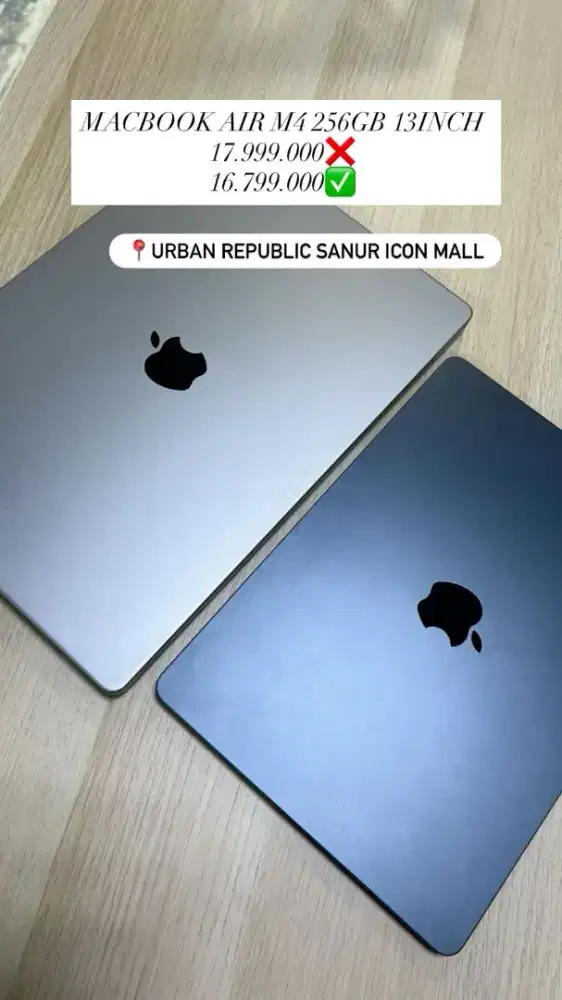 MACBOOK AIR M4 256GB 13INCH, BISA KREDIT CUKUP DENGAN KTP SAJA