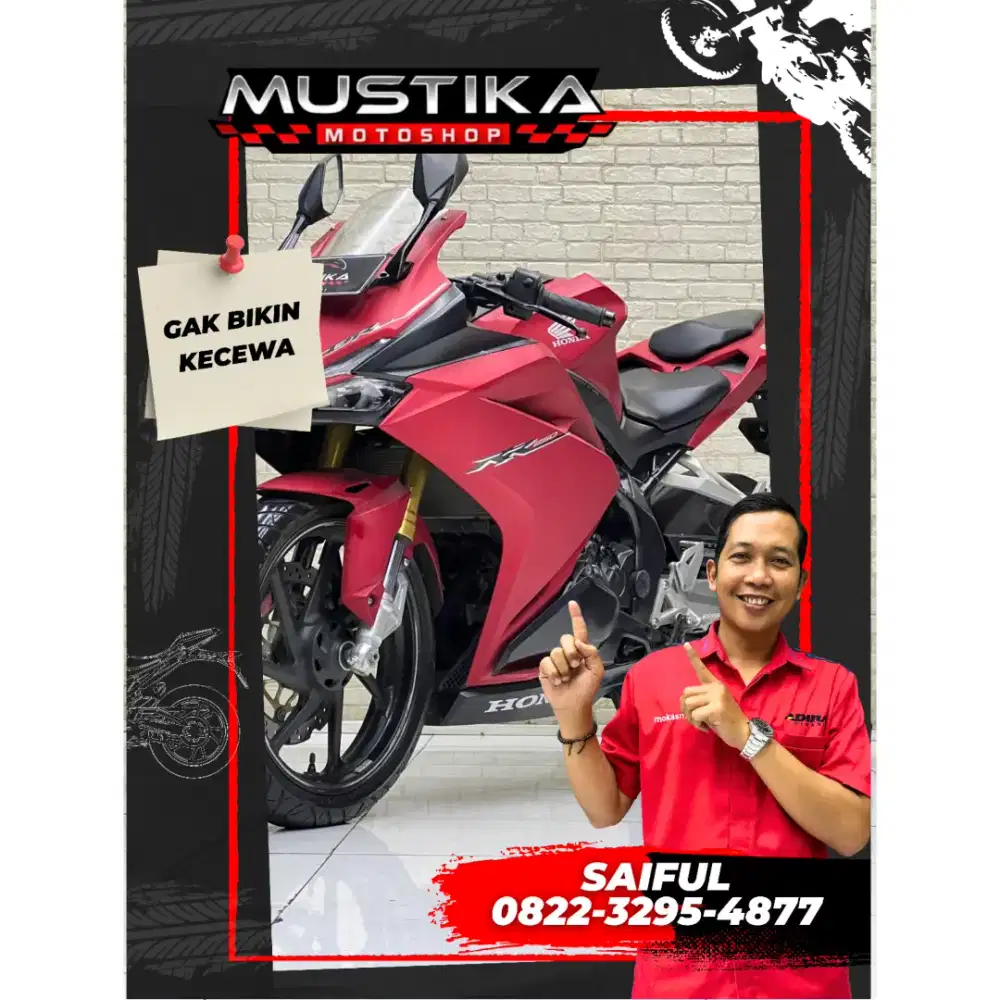 Odo 5rb Istimewa!!Honda CBR 250RR 2018 Red Matte N Asli Mulus-Mustika