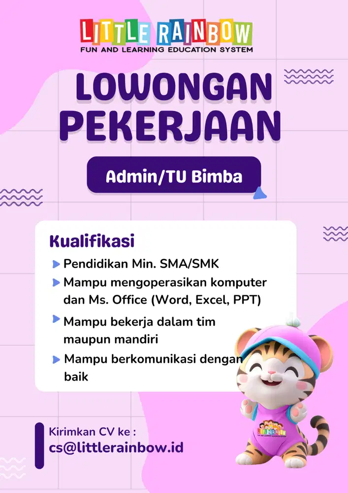 LOWONGAN ADMIN BIMBA