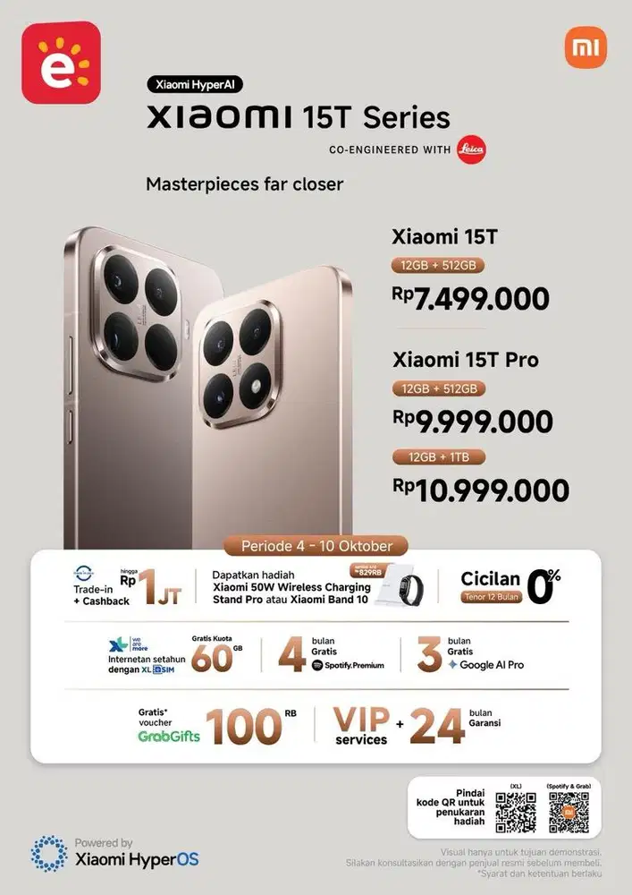 Xiaomi 15T Series Ram 12/512 | 12/1024GB Camera Zoom 5x Telephoto Leic