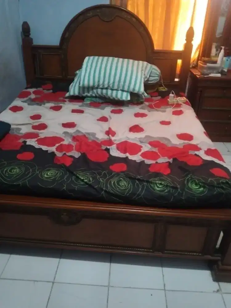 Jual kamar set full jati