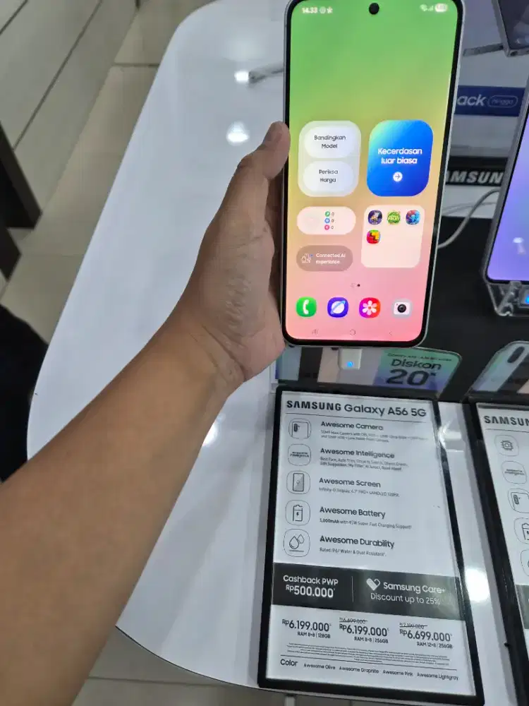 Samsung Galaxy A56 8/25Gb.Free Adapter 25watt sama Holder