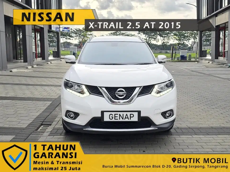 Xtrail 2.5 AT 2015 Putih. TDP 15 juta