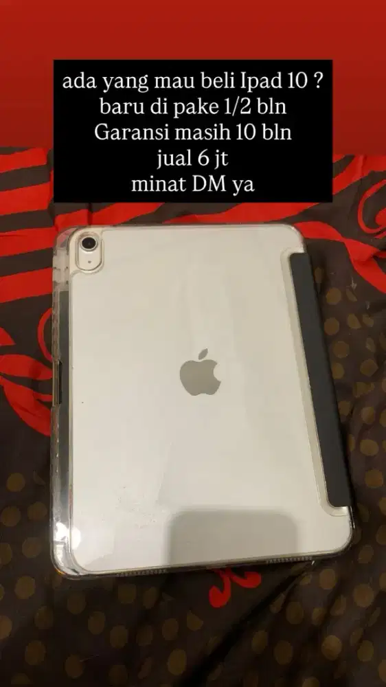 Ipad 10 Apple mulus pemakaian sebentar