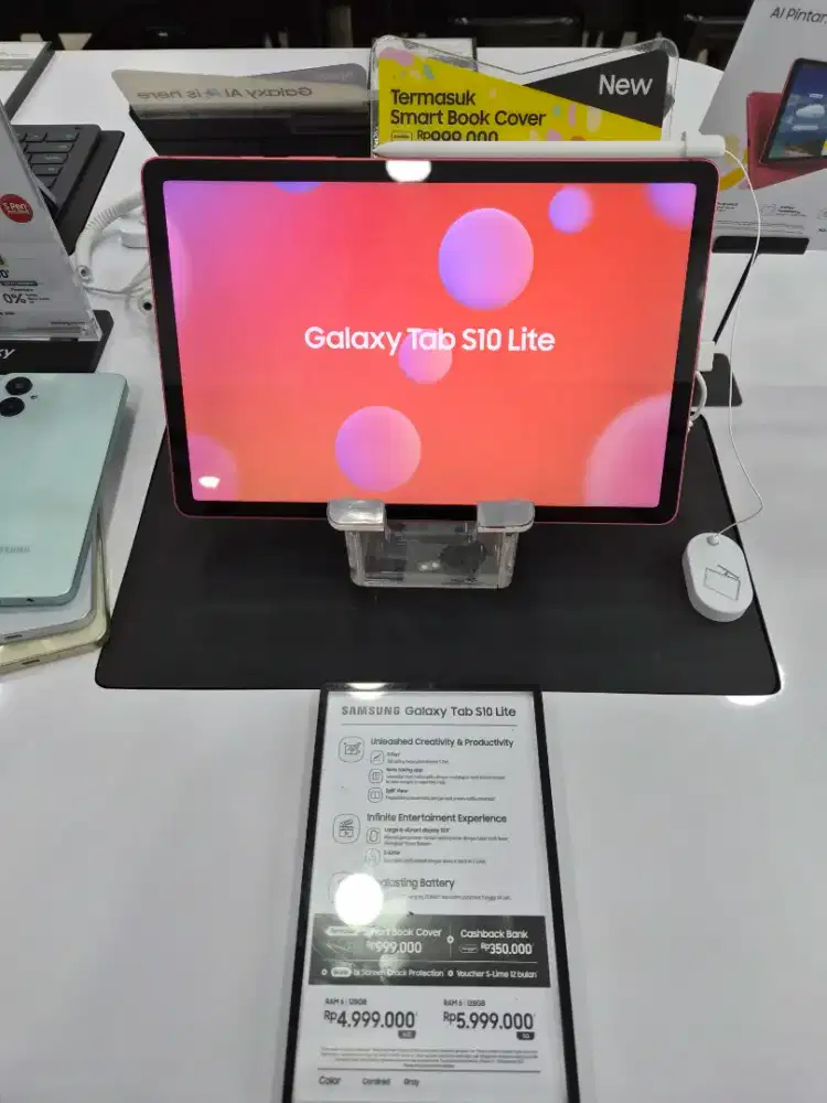 Tab S10 Lite.Free Smart Book Cover Senilai 1juta sudah includ Spen