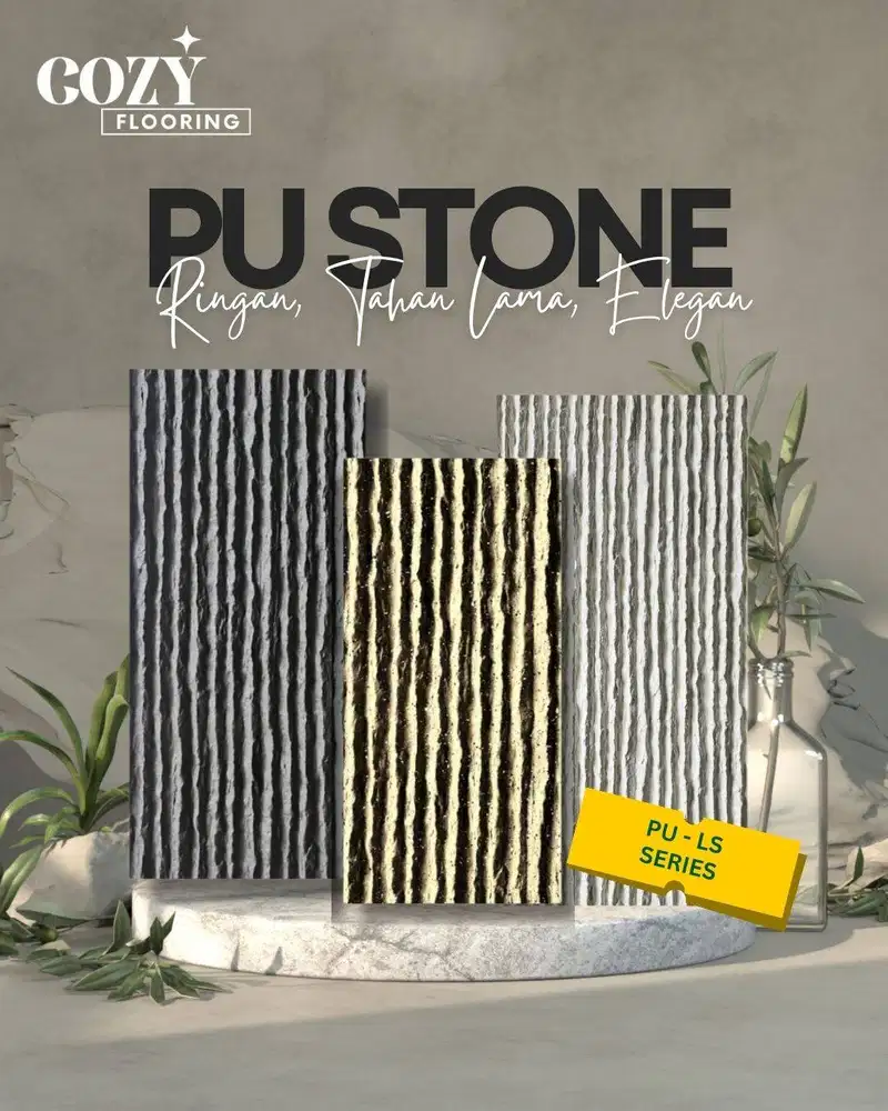 PU Stone Motto | Hiasan dinding seperti batu alam | Lembaran