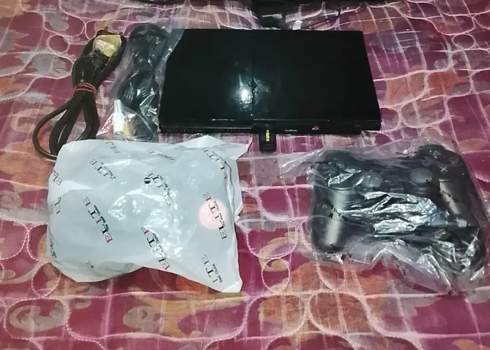 PS2 slim game banyak stik baru