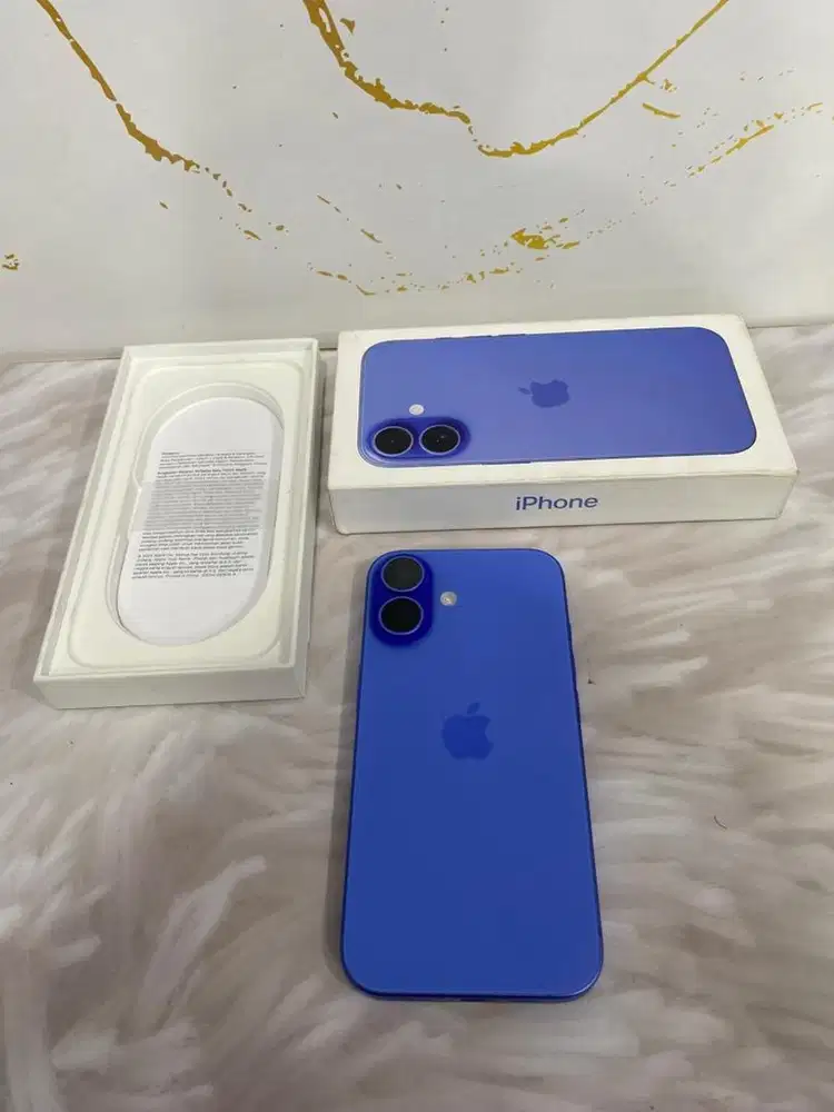 IPHONE 16 128GB BLUE GARANSI IBOX