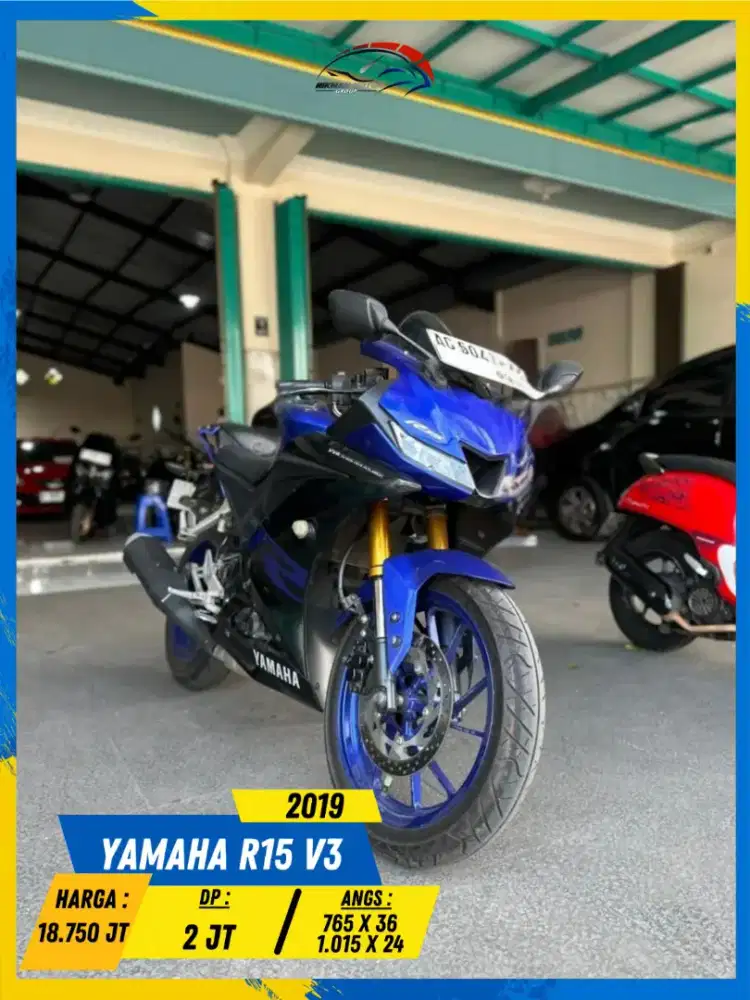 YAMAHA R15 V3 2019 PLAT AG MURAH BOLOH HIKMAH MOTOR KEPUH MALANG