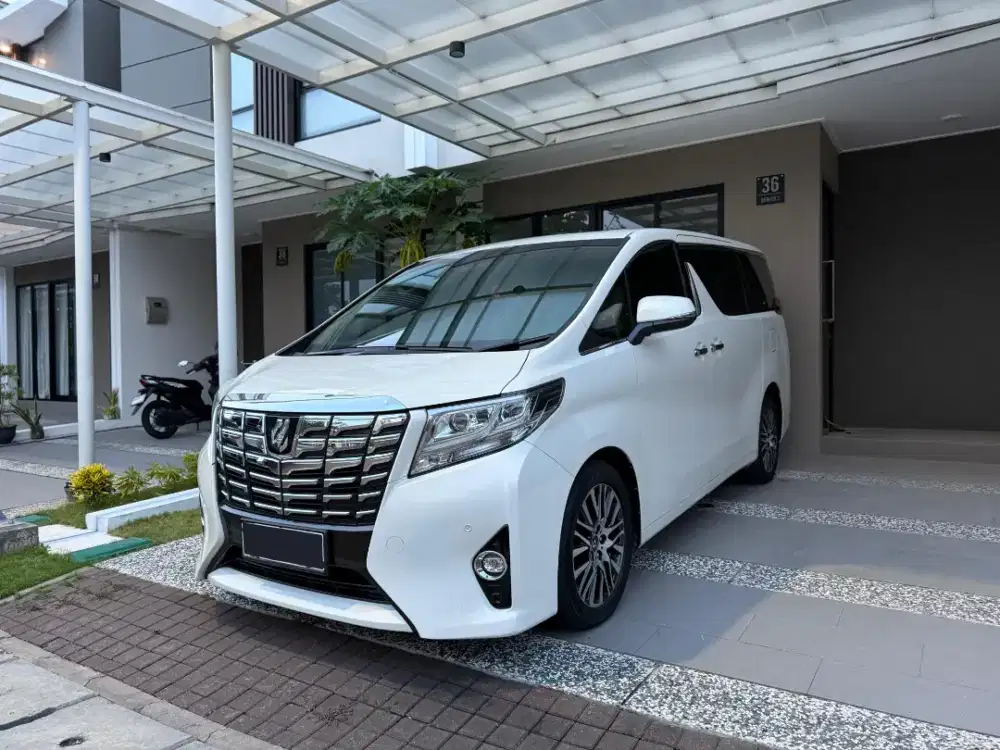 Toyota Alphard 2.5 G ATPM Tahun 2015 Model Facelift 2016 Putih