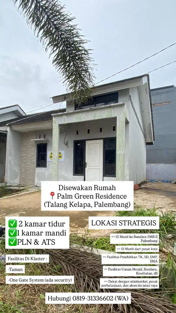 DISEWAKAN RUMAH LOKASI STRATEGIS