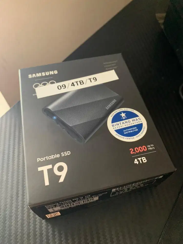 SAMSUNG SSD EXTERNAL T9 4TB (bekas/second