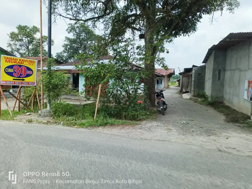 Tanah darat Kavlingan Dijual Murah lebar 5,5X14m Cuma 39jt Jl.Ar Hakim