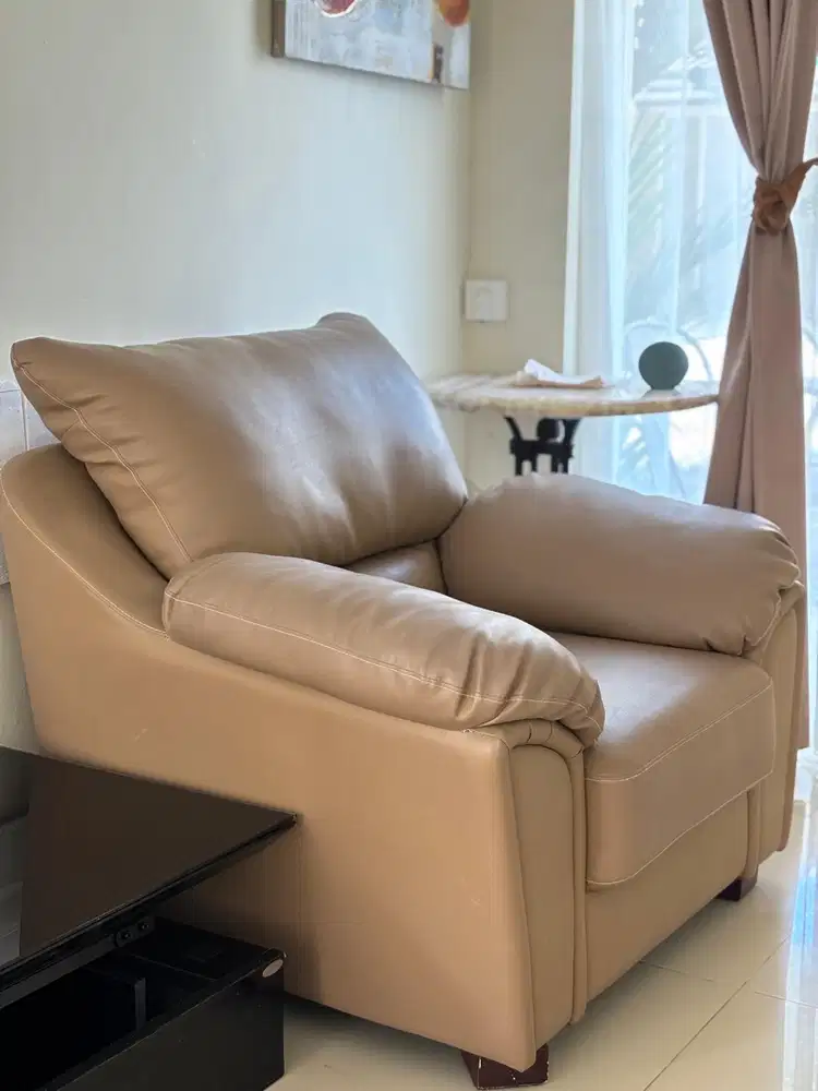 SOFA IMITASI KULIT BAGUS MULUS