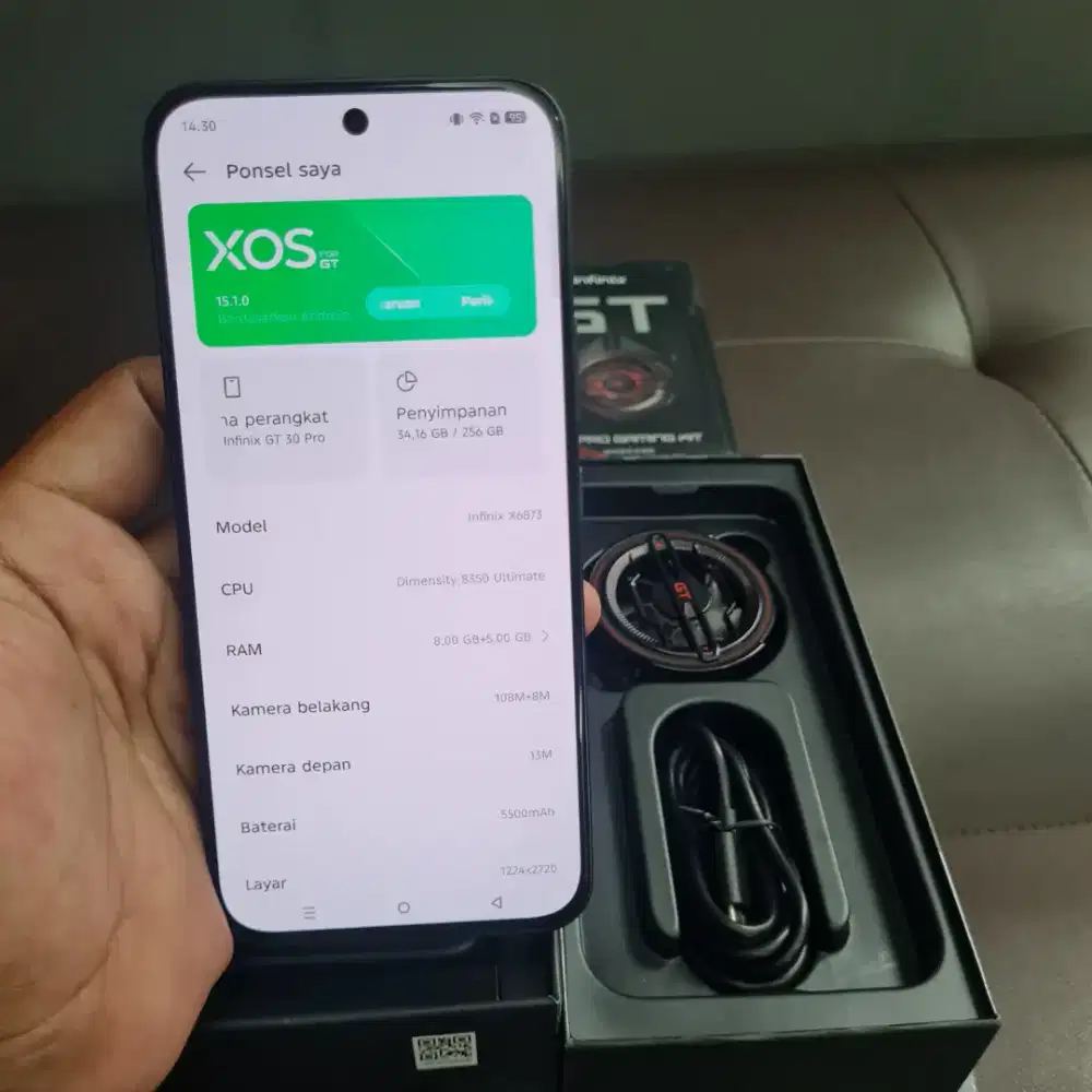 INFINIX GT 30 PRO GAMING KIT 8/256 GARANSI ON RESMI INDONESIA