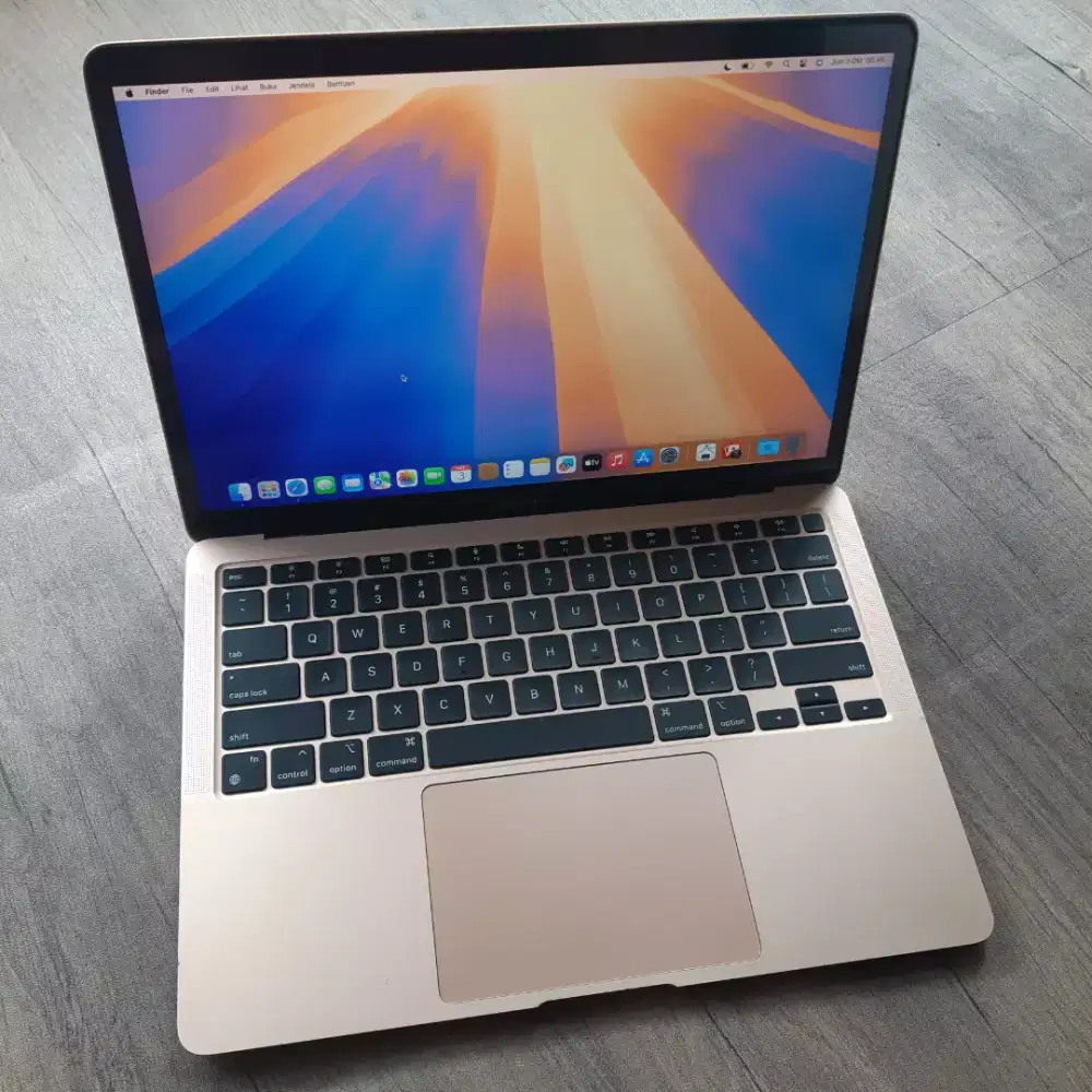 Macbook air m1 2020 ram 8gb ssd 256gb rose gold ex ibox bisa cod