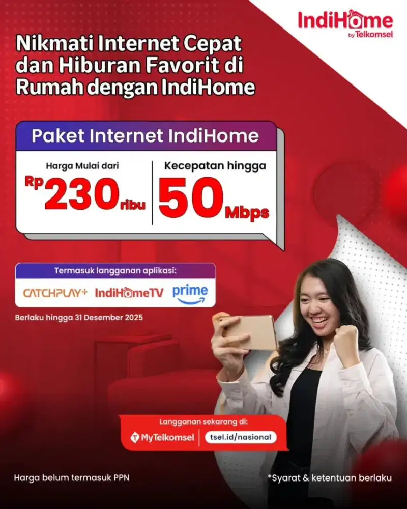 Paket Internet Indihome 50Mbps