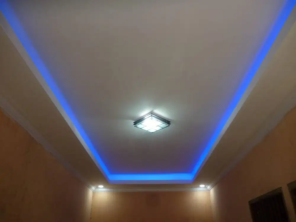 Lampu LED drop cielling Watt terang jasa pasang plafon gypsum dan pvc
