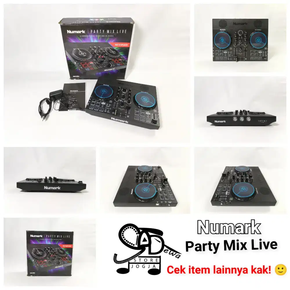 NUMARK PARTY MIX LIVE DJ CONTROLLER CONTROLER DISC JOCKEY bkn mk2 mkii