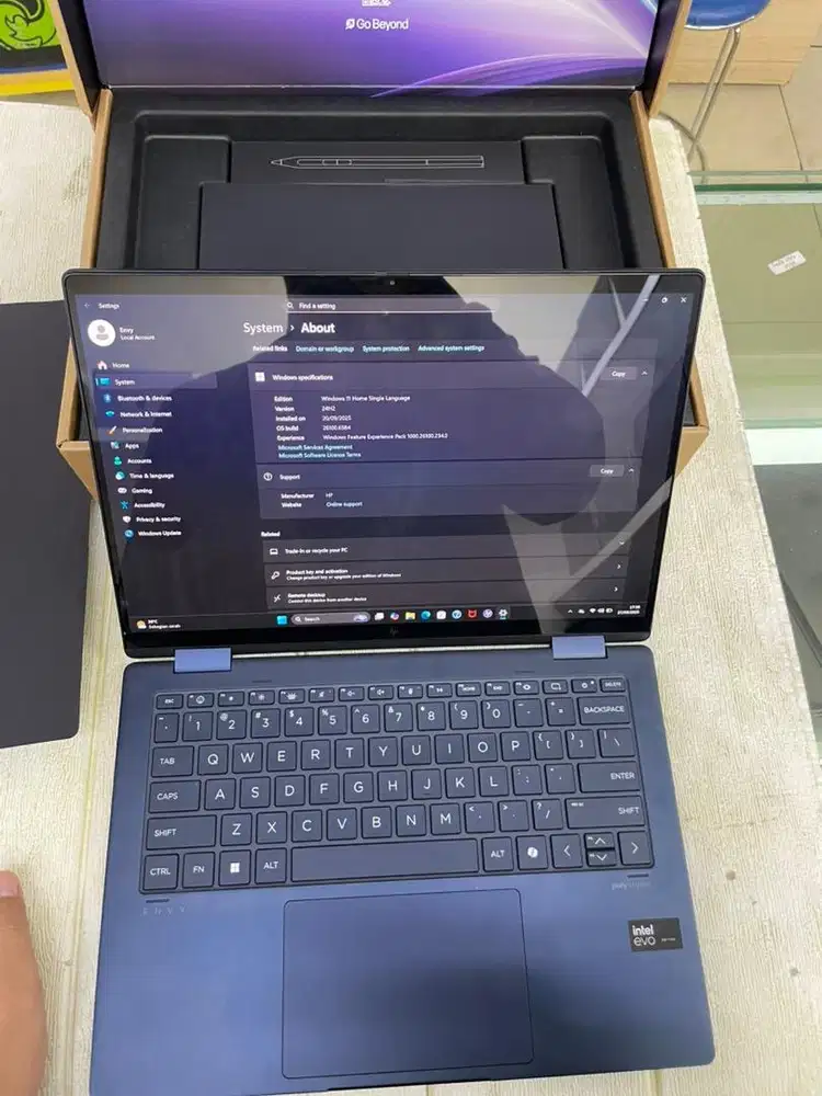Laptop Touchscreen Hp envy X350 2-in-1 14 intel ultra 7 ram 16gb/1TB