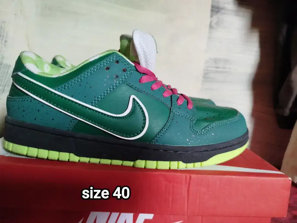 Nike sb green lobster size 40 baru mulus kelengkapan zonk