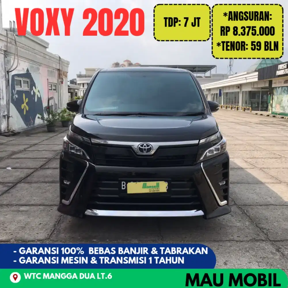 Voxy 2019/2020/2021 Hitam, KM 70rb