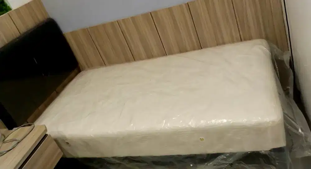 Ranjang kasur spring bed premium 100x200 lengkap sisa hotel capsul